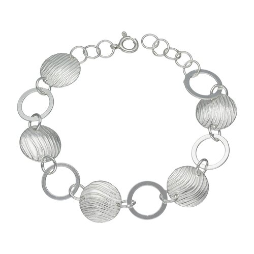 Pulsera Circulos Liso y Martillados