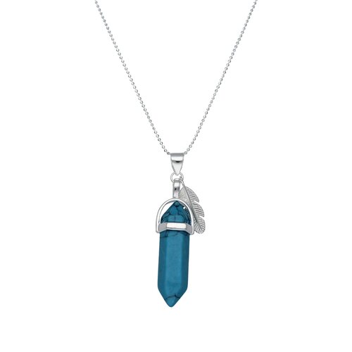 Collar Turquesa Pluma
