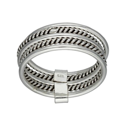 Anillo Liso y Trenzado