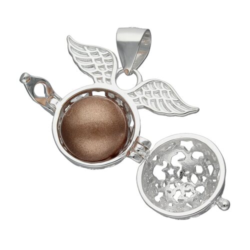 Colgante Llamador de Ángeles con Alas Estrellas 13 mm