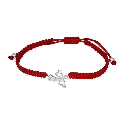 Pulsera Ajustable Hilo Rojo Ángel Circones