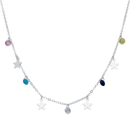 Collar Estrellas y Cristales Hecho con Swarovski® Multicolor