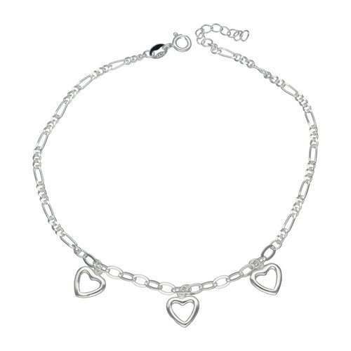 Tobillera Corazones