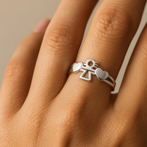Anillo Niña Corazones
