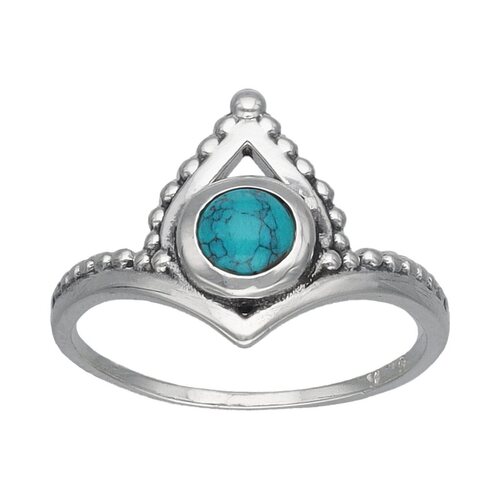 Anillo Corona Turquesa