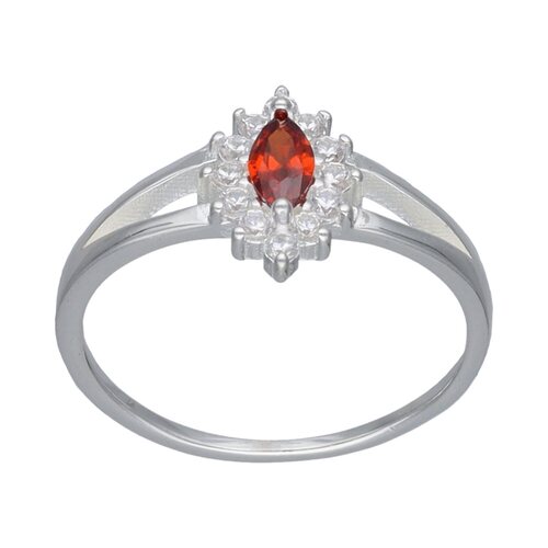 Anillo Mini Lady Circón Granate Naranja