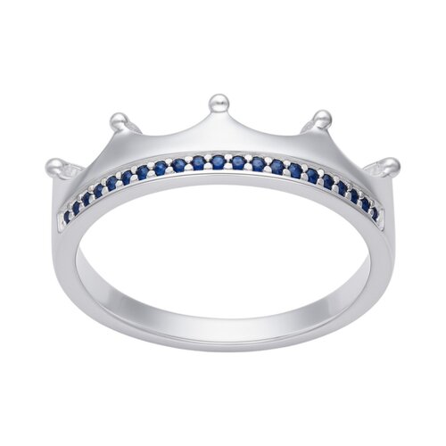 Anillo Corona Circones Zafiro