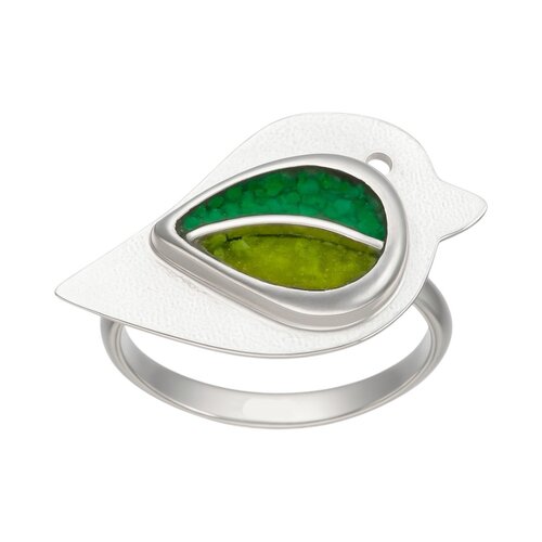 Anillo Paloma Piedra Picada Bicolor