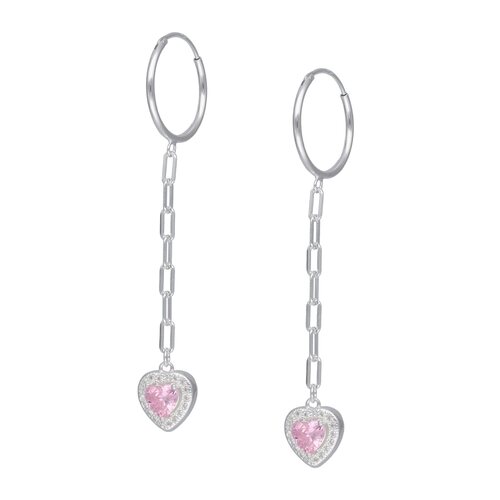  Argolla Corazón Circón Rosa Francia 16 mm
