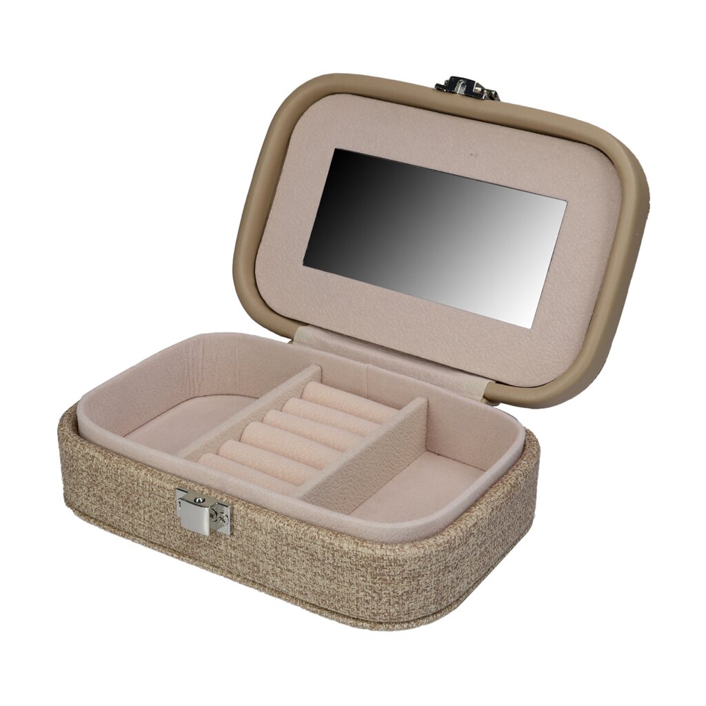 Joyero Cristal SUMTree Joyero Rectangular Negro De Metal Y Cristal Para Joyas, Caja De Joyas, Caja De Joyas, Regalo, Día De La Madre, Boda, Cumpleaños, Joyas, Anillo De Pequeñas Cosas Para Mujer