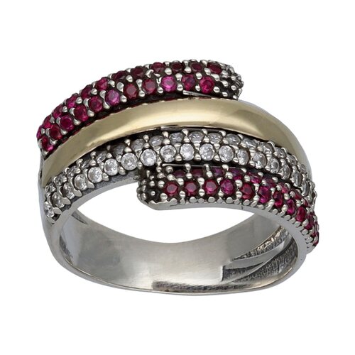 Anillo Circones Rubí y Oro