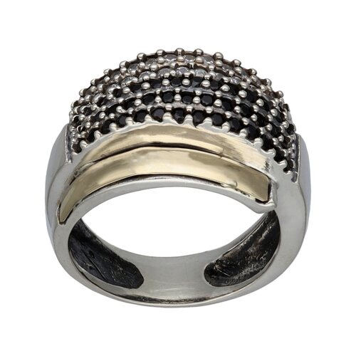 Anillo Circones Ónix y Oro