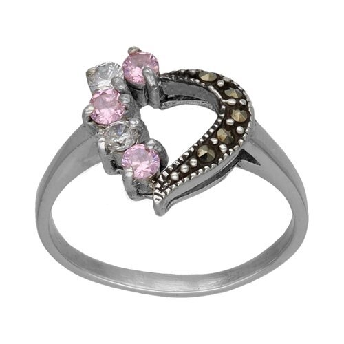 Anillo Corazón Marquesita Circones Rosa Francia