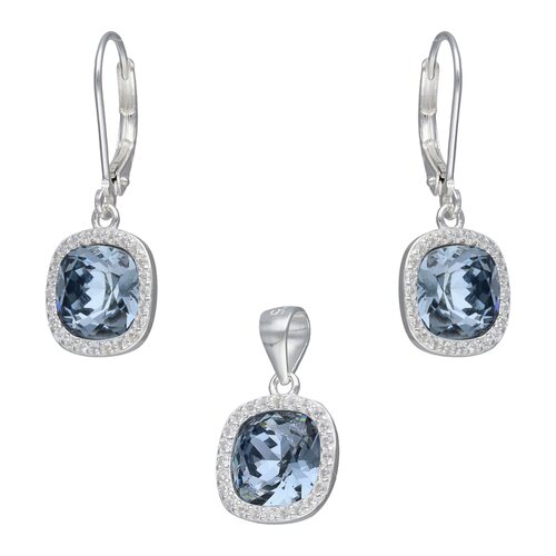 Conjunto Cristal Hecho con Swarovski® Gris