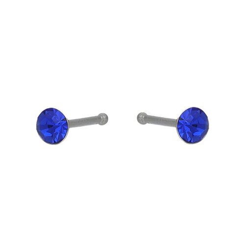 Aro Piercing Cristal Azul 3 mm