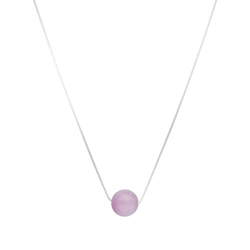 Collar Esfera Cuarzo Rosa