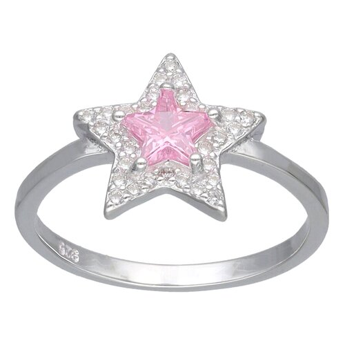 Anillo Estrella Circón Rosa Francia 