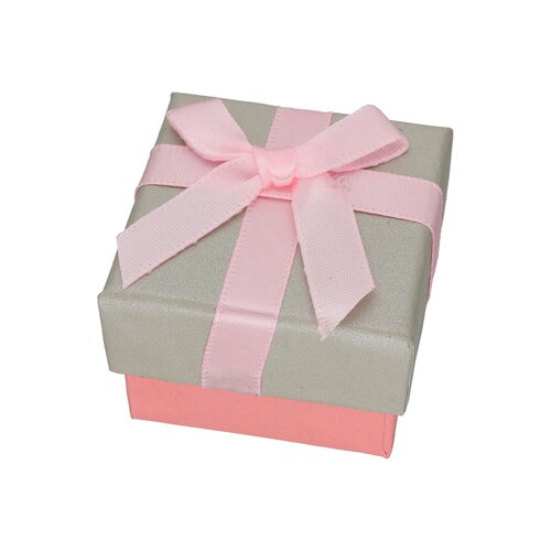 Caja de Anillo Premium Cinta Rosa