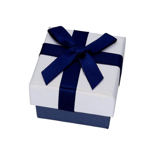 Caja de Anillo Premium Cinta Azul