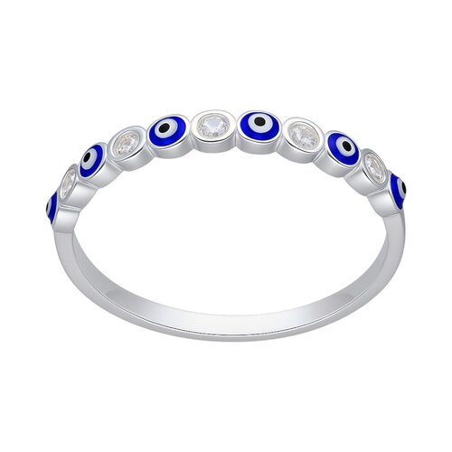 Anillo Cintillo Ojo Turco Esmaltado Circones