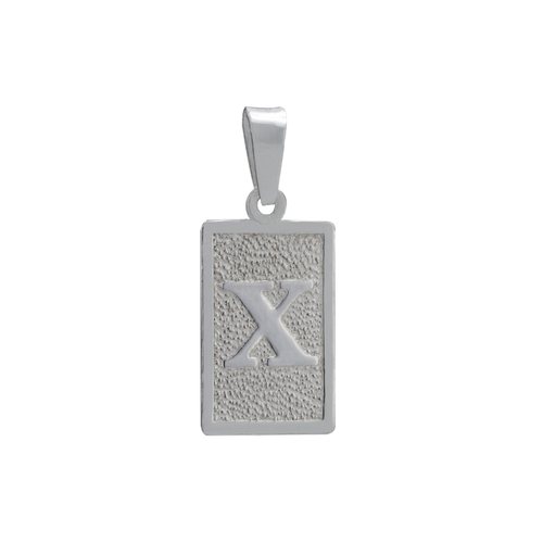 Colgante Placa Letra X