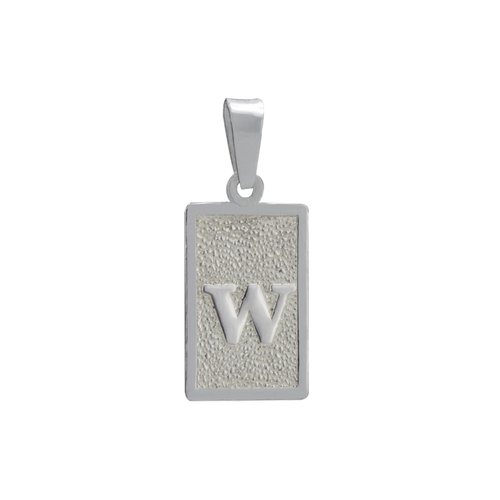 Colgante Placa Letra W