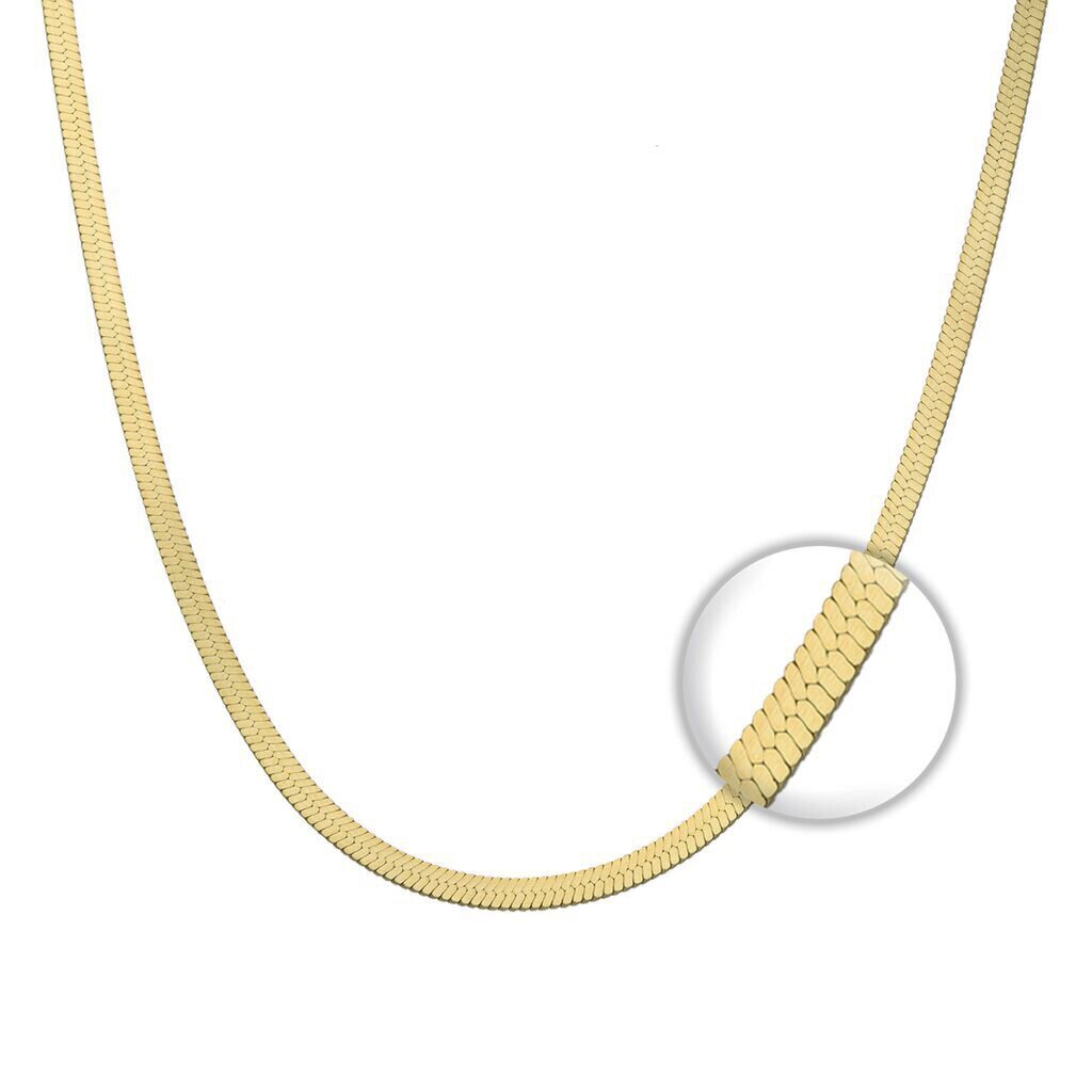 Cadena Cinta - Plata Baño Oro 18K - Cadenas de oro 18 K Productos - Joyas de plata por mayor - Emprende Joyas