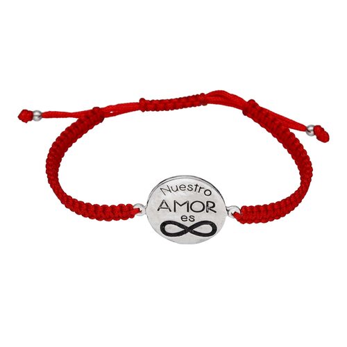 Pulsera Hilo Rojo Ajustable Amor Infinito