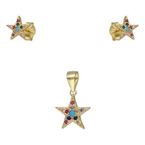 Conjunto Estrella Circones Multicolor