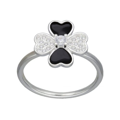 Anillo Ajustable Antiestrés Trébol Esmaltado