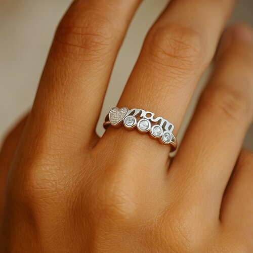 Anillo Mamá Corazón Circones