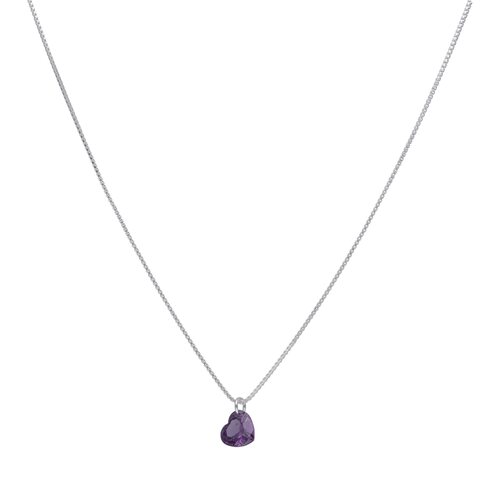 Collar Corazón Hecho con Cristal Swarovski® Morado