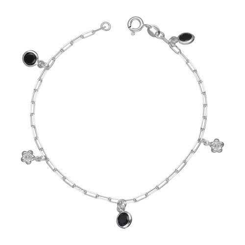 Pulsera Flores Circones Ónix