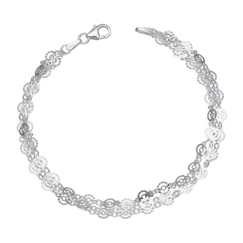 Pulsera Triple Círculos Facetados
