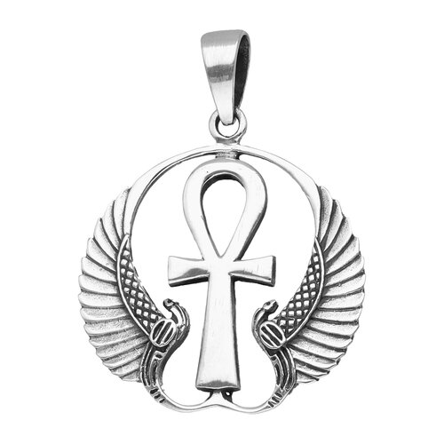 Colgante Cruz Egipcia Alas Protectoras