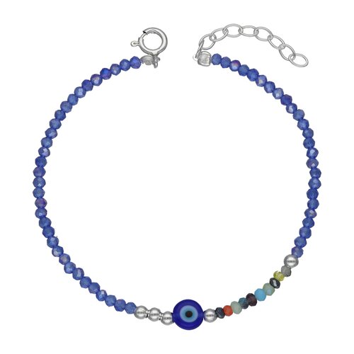 Pulsera Ojo Turco Cristales Multicolor