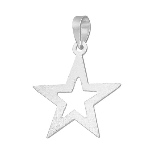 Colgante Estrella Satinada