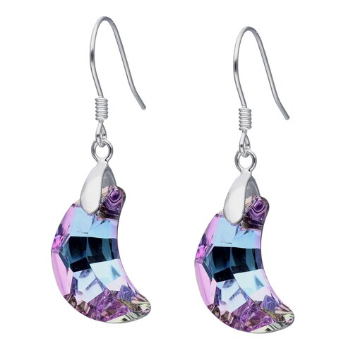 Aro Media Luna Cristal Hecho con Swarovski® Tornasol