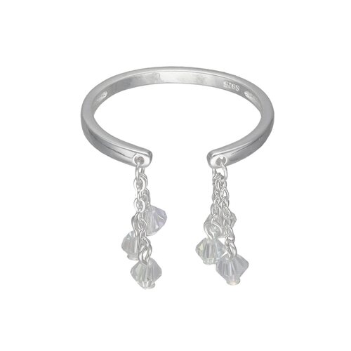 Anillo Ajustable Cristales Hecho con Swarovski® Tornasol
