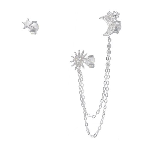 Aro Desigual Estilo Bidu Cuff Sol Media Luna Estrella Circones