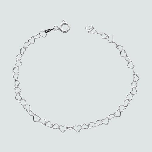 Pulsera Corazones Entrelazados 16 cm