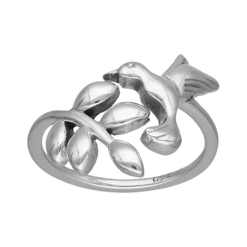 Anillo Colibrí Hojas