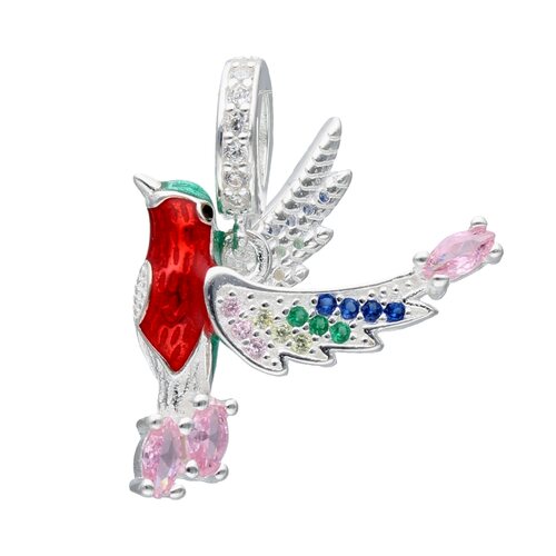 Colgante Charm Colibrí Circones Multicolor