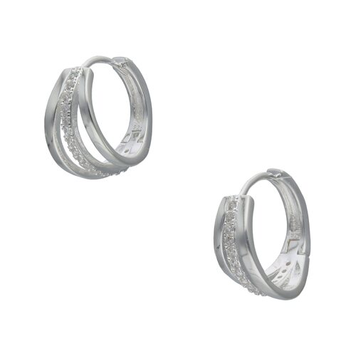Argolla Huggie Triple Circones 18 mm