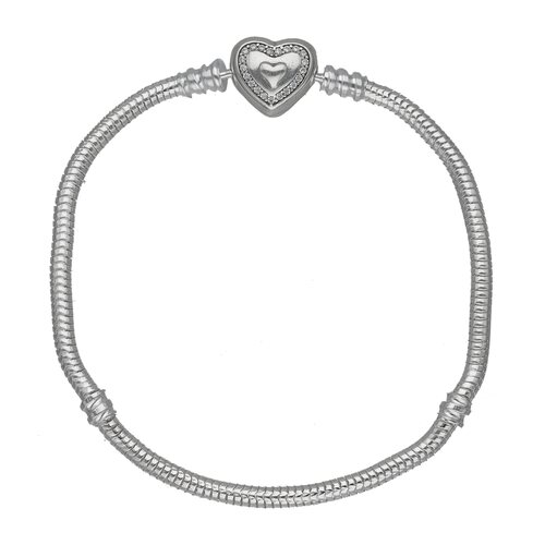Pulsera para Charm Corazón Circones 20 cm