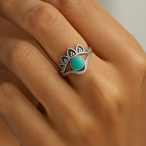 Anillo Étnico Turquesa