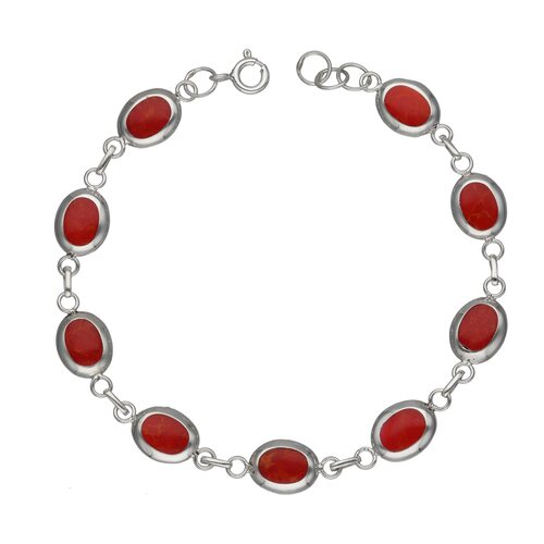Pulsera Reversible Óvalos Nácar Jaspe 