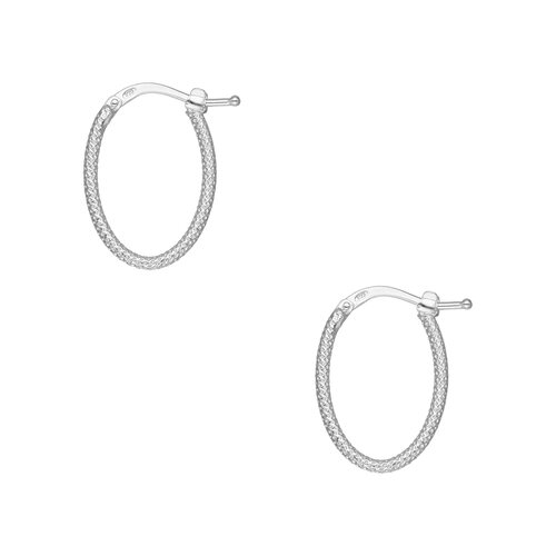 Argolla Facetada Ovalada 20x14 mm