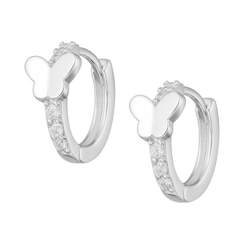 Argolla Huggie Mariposa Circones 12 mm