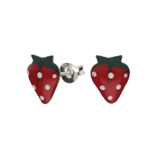 Aro Frutilla Esmaltada